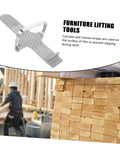 Heavy Duty Furniture Lifter That Makes Moving Day A Complete Piece Of Cake Without Making You Break A Sweat For Easily Hoisting Doors Windows And Drywall Panels With Non Slip Traction, showing anti-slip grip and metal frame.