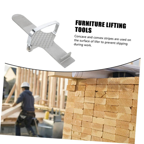 Heavy Duty Furniture Lifter That Makes Moving Day A Complete Piece Of Cake Without Making You Break A Sweat For Easily Hoisting Doors Windows And Drywall Panels With Non Slip Traction, showing anti-slip grip and metal frame.