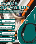 Beefed Up Heavy Duty Gear Selector Shift Cable For Polaris Ranger 400 500 800 2010 2011 2012 2013 2014 Replacement Part 7081753 7081614 High Quality Drive Train Cable black cable assembly with metal fittings