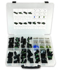 Ultimate Automotive Weather-Pack Connector Kit For 20 Amp Systems With Sealer Terminals And Housing For Male Female Quick Disconnect Splices Plus Wire Gauge Range From 10 To 20 Ga Ready For Any Rig Or Ride case