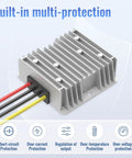 Top Shelf Heavy Duty Dc To Dc Converter 17 55V To 12V Step Down Voltage Reducer with aluminum housing and multi-protection features.
