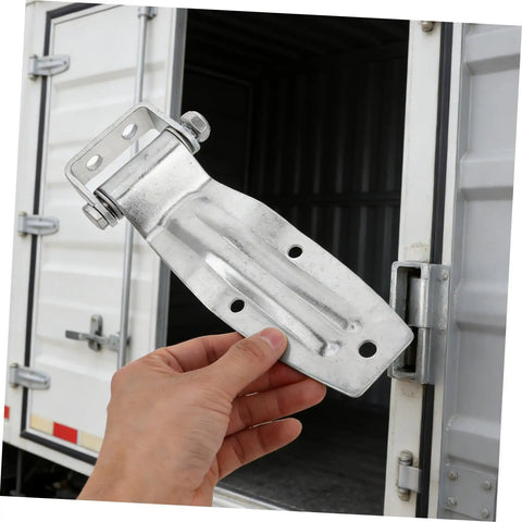 Tough As Nails Heavy Duty Replacement Door Hinge For Trucks And Trailers Cold Resistant Rust Proof Metal Knockout Upgrade Quick Swap Install, showing silver metal hinge.