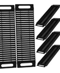 Black Six Pack Circuit Board Rack Antistatic Holder Stand For PCB Storage And Display Durable Groove Design Keeps Boards Upright
