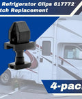 Heavy Duty Rv Refrigerator Vent Clips And Camper Fridge Quarter Turn Latches Norcold 617772 Replacement close-up view