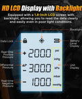 Pro Grade Dual Port Digital HVAC Manometer For Gas Pressure Testing With Fast Response And High Accuracy backlit display