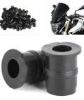 M5 Rubber Sealing Nuts For Windscreen Fairing Fasteners Crush Vibration And Deliver A Smoother Ride Universal Fit close-up view.