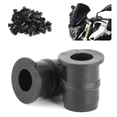 M5 Rubber Sealing Nuts For Windscreen Fairing Fasteners Crush Vibration And Deliver A Smoother Ride Universal Fit close-up view.