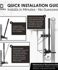 Pool Gate Latch for Chain Link Fences, Kid Proof Gate Lock, Heavy Duty Safety Latch with High Reach Release Installation Guide