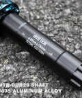 Beefy Mountain Bike Crankset 29mm DUB spindle, AL7075 aluminum, for Enduro bikes, visible on rough terrain.