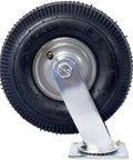 Haul Whatever You Need With These Heavy Duty 10 Inch Pneumatic Caster Wheels Set Of 4 Featuring Flat Proof Rubber Tires And Steel Hubs for carts
