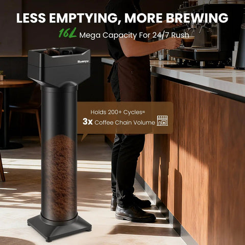 Automatic Electric Portafilter Cleaner Knocks Out Stubborn Coffee Oils In Seconds So You Can Ride The Morning Rush Without Any Sweat For Busy Cafe Crews And Home Brewers Looking For Slick Gear Upkeep, features 16L capacity during busy hours.