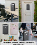Locking Money Box For Cash Tips And Payments, Wall Mount Mailbox With Magnetic Label Holder, Key Drop Box in various settings