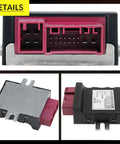 BMW Upgraded Fuel Pump Relay Control Module Plug And Play Replacement For X3 X4 X5 X6 228i 320i 328i 335i 335D 428i 435i 528i Direct Fit Hassle Free Install With Durable Construction Improves Fuel Delivery And Engine Start Reliability, black metal relay module with pink connector
