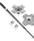 Heavy Duty Rear Axle Shaft And Left Right Wheel Hub Kit For Honda Rancher 420 including metal hub components and installation hardware.