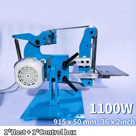Heavy Duty 750W Belt Sander With Brushless Motor And Variable Speed, Two In One Vertical And Horizontal Power Tool for wood and metal polishing.