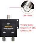 Pro Grade 2 Way UHF Splitter With SO239 Female Connector For VHF UHF Radios 50 Ohm Amateur Ham CB Not For TV