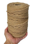 Thick 6mm Jute Rope For Floristry And DIY Crafts 328 Feet 100m 4 Ply Durable Twine For Gardening And Cat Scratching Posts Brown Boss