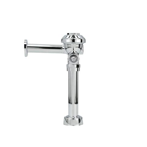 AquaVantage Exposed Closet Flush Valve 1.28 GPF Chrome Finish With ADA Compliant Handle side view