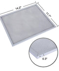 Aluminum Heavy Duty Range Hood Filter BPS1FA30 Grease Filter For 30 Inch Hoods Replacement, dimensions 11.75x14.25x0.375 inches