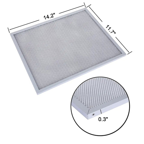 Aluminum Heavy Duty Range Hood Filter BPS1FA30 Grease Filter For 30 Inch Hoods Replacement, dimensions 11.75x14.25x0.375 inches