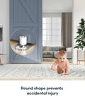 Bottom Floor Guide For Sliding Barn Door With Ball Bearing Adjustable Stay Roller, Wall Mount System installed in a living room
