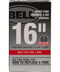 Box of Universal 16 Inch Bicycle Inner Tube Fits 16 By 1.75 To 2.25 Inches With Schrader Valve Durable Mold Cured Rubber