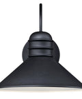 One Light Outdoor Wall Fixture In Textured Black Finish With Dark Sky Friendly Outdoor Rated Porch Lighting 6360800 Model Uses Up To 60 Watt Bulb Or LED Equivalent, front view