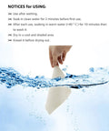 VIPbuy natural chamois cleaning cloth, 6x6 inches, held by hand and partially submerged in water.