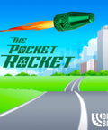 Green Presta valve cap in sky with "The Pocket Rocket" text, illustrating Black Metal Valve Caps For Presta Valves Dope Screw On Protection.