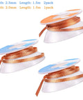 No Clean Solder Braided Wick Set For Easy Desoldering, 3 Pack Wicks For Quick Solder Removal Tool, copper woven 2.5mm and 2.0mm widths