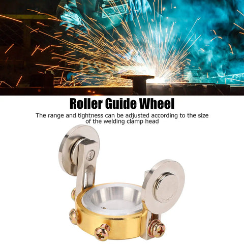 22-45mm Plasma Cutter Roller Guide Wheel Spacer Circle Compass Stand Off With Two Screw Positioning, adjustable height, brass plated