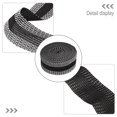 Iron On Hem Tape 5m Roll For Jeans And Heavy Fabric No Sweat Fix Quick Pants Mending Adhesive Strip, close-up detail.