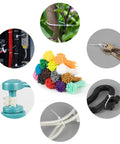 Image of Colorful Zip Ties 1400 Pack 4 Inch Multicolor Plastic Wire Ties Assortment used for cables, gardening, and organizing.