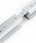 Beefy M5 Straight Line Connectors Kit For 20 Series Aluminum Extrusion Profiles with Carbon Steel Nickel Plated Brackets