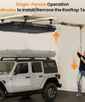 Garage Ceiling Storage Lift System For Roof Top Tent Hoist Heavy Duty Overhead Pulley 4 Point Lift 250lb Capacity in use