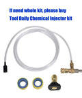 Pressure Washer Siphon Hose With Soap And Chemical Injector 10 Foot Tubing With Two Filters Replacement Kit components shown