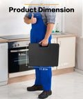 Gickbusus 17‑pc SDS Plus rotary hammer drill bits and chisels set carrying case, black.