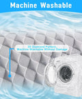 Cooling Butter Soft Ice Silk Golf Cart Seat Cover With Four Pockets Universal Fit For EZGO Yamaha Club Car, 3D diamond pattern.