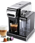 Game Changing Espresso Machine With Automatic Milk Frother And Capsule Coffee Maker delivers coffee with silky smooth foam and quick cleanup.