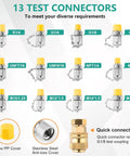 All In One Hydraulic Pressure Test Kit With Five Gauges 10 To 600 Bar And 150 To 10000 PSI 13 Test Couplings 14 Tee Connectors