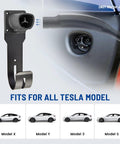 Tesla EV Charger Holder Wall Mount Cable Organizer J Hook Dock For Charging Cables Must Have Heavy Duty Steel Nozzle Holster Fits Model X Y 3 S