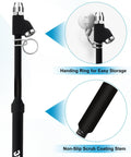 WNCGC tire pressure gauge, black body with dual-head aluminum scaleplates, 10–150 PSI