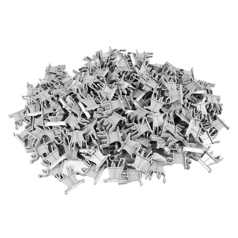 Universal 35mm Din Rail Terminal Marker Carrier Set Of 100 Pieces For Easy Wiring Labels, Tough PA66 Terminal Markers