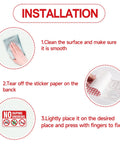 Installation steps for Keep The Spot Smoke Free With These Straight Up No Smoking Vaping Warning Signs including surface prep and placement.
