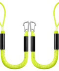 Elastic Bungee Dock Line For Boats, 4 Ft Mooring Rope With Stainless Steel Clip, Stretchable Pontoon Dock Tie