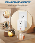 Remote Control Outlet And Wireless Wall Mounted Light Switch For Lamps Fans And Household Appliances No Wiring Needed