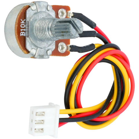 Three Pack 10K Ohm Linear Potentiometer Kit With WH148 3 Pin Variable Resistor, XH2.54 Connector Wires, 200Mm Lead