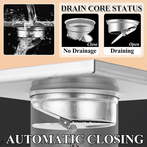 Heavy Duty Linear Shower Trench Drain Built From 304 Stainless Steel For Fast Draining And A Smart Odor Stopper That Keeps Your Bathroom Smooth And Totally Hassle Free with automatic closing feature.