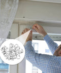 Installation of Heavy Duty Metal Sliding Door Rollers Kit 25 Pcs With Folding Track Wheels for Home Curtain Pulley