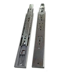 Heavy Duty 12 Inch Drawer Slides With Full Extension Ball Bearing Three Section Glides Rust Proof Zinc Plated Metal Soft Close